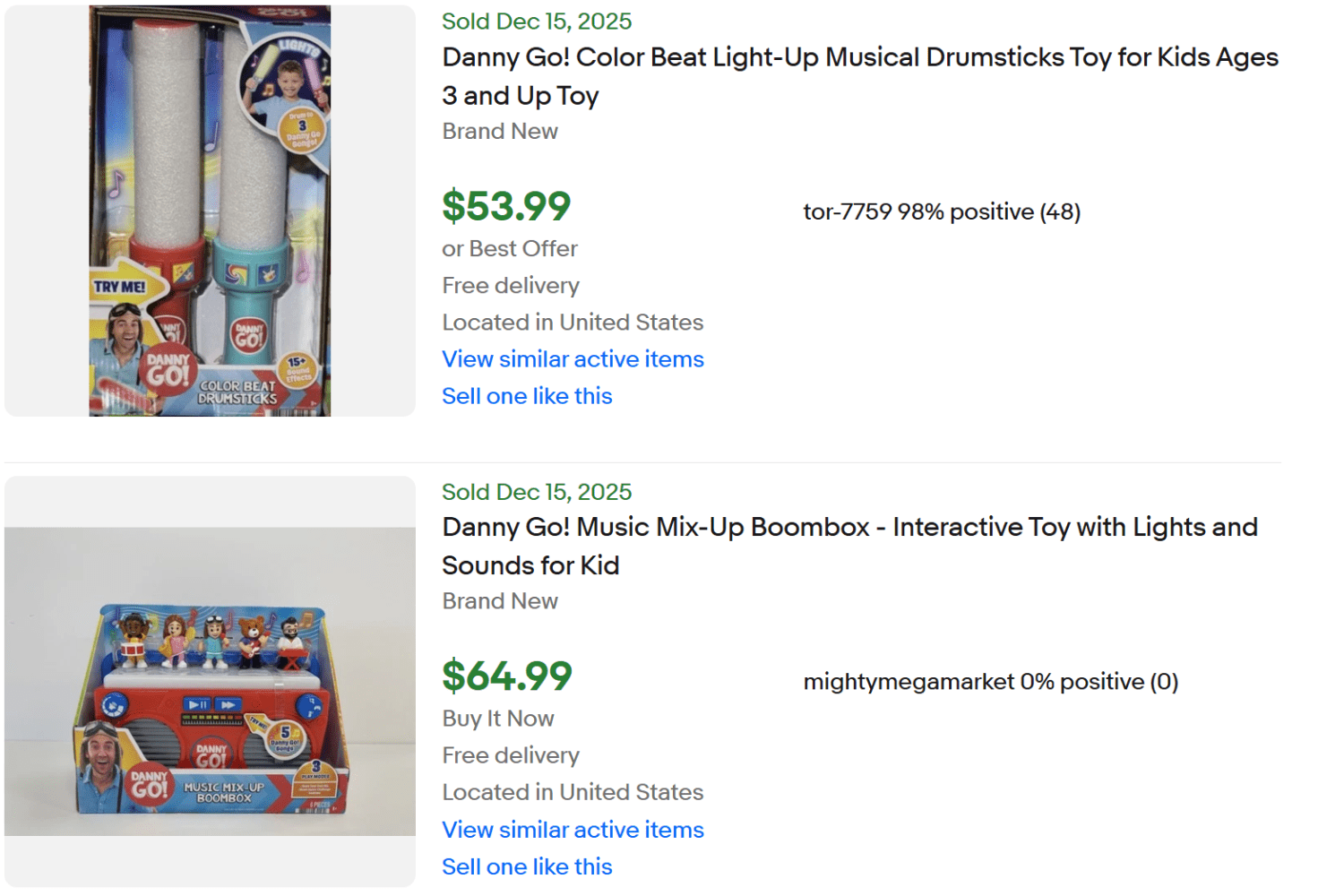 Danny Go Christmas Gift for Sale