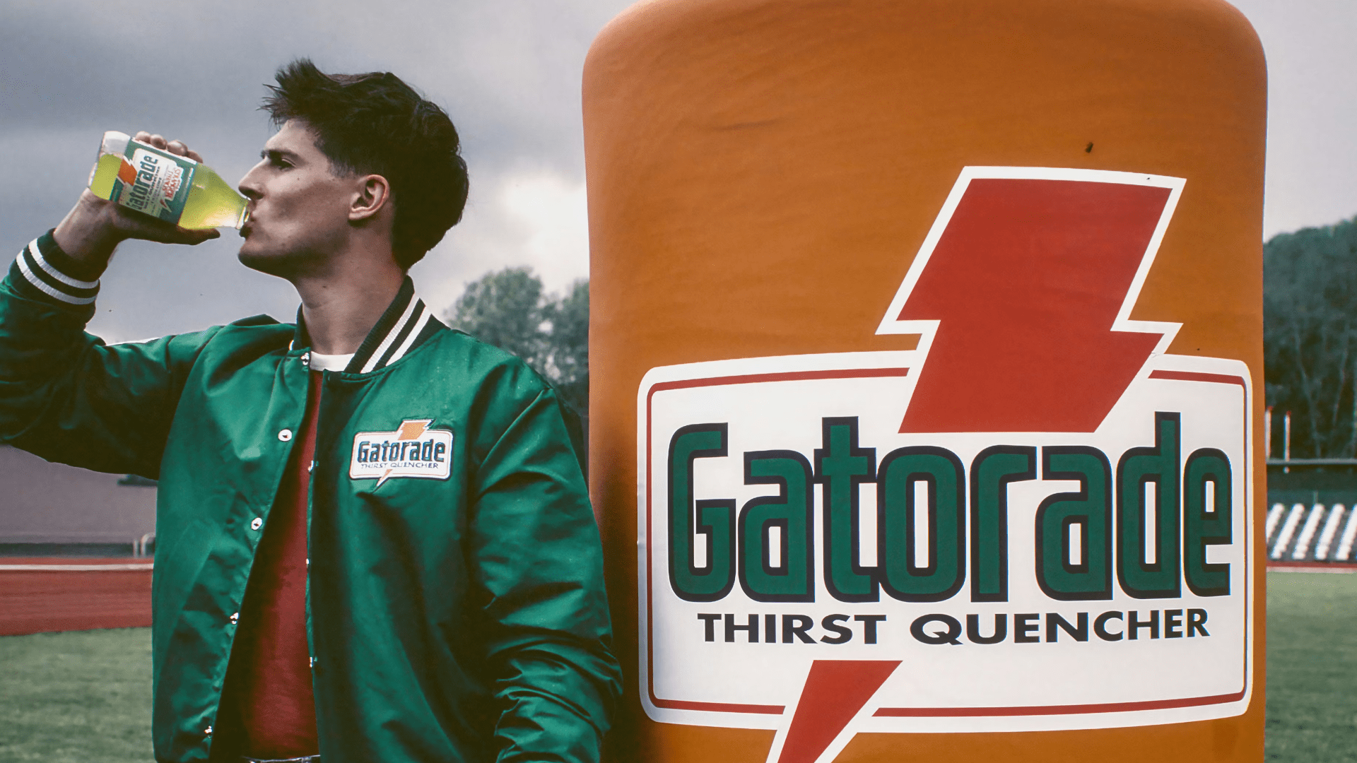 Gatorade Upside Down Capsule Glass Bottle