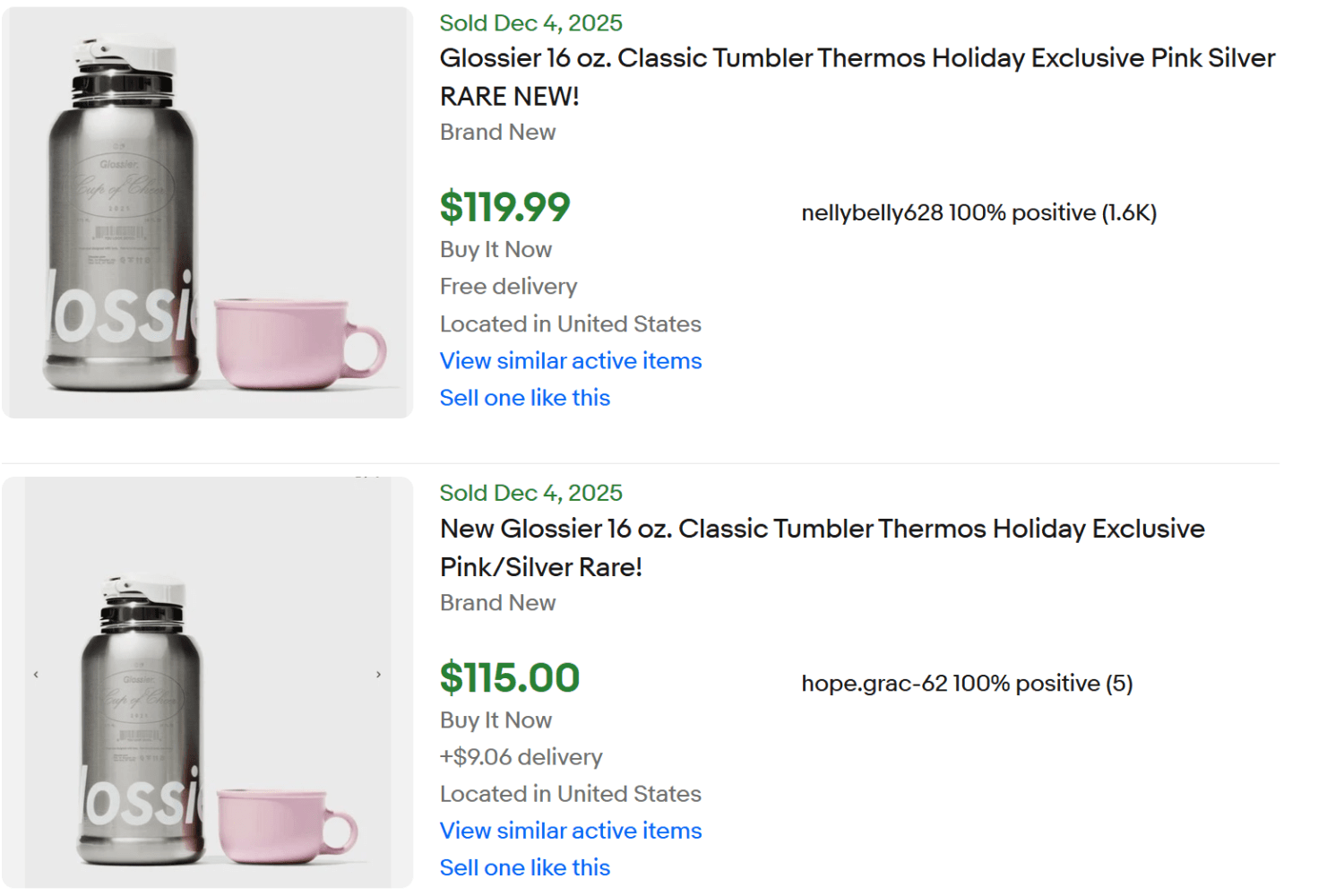 Glossier Classic Tumbler for Sale