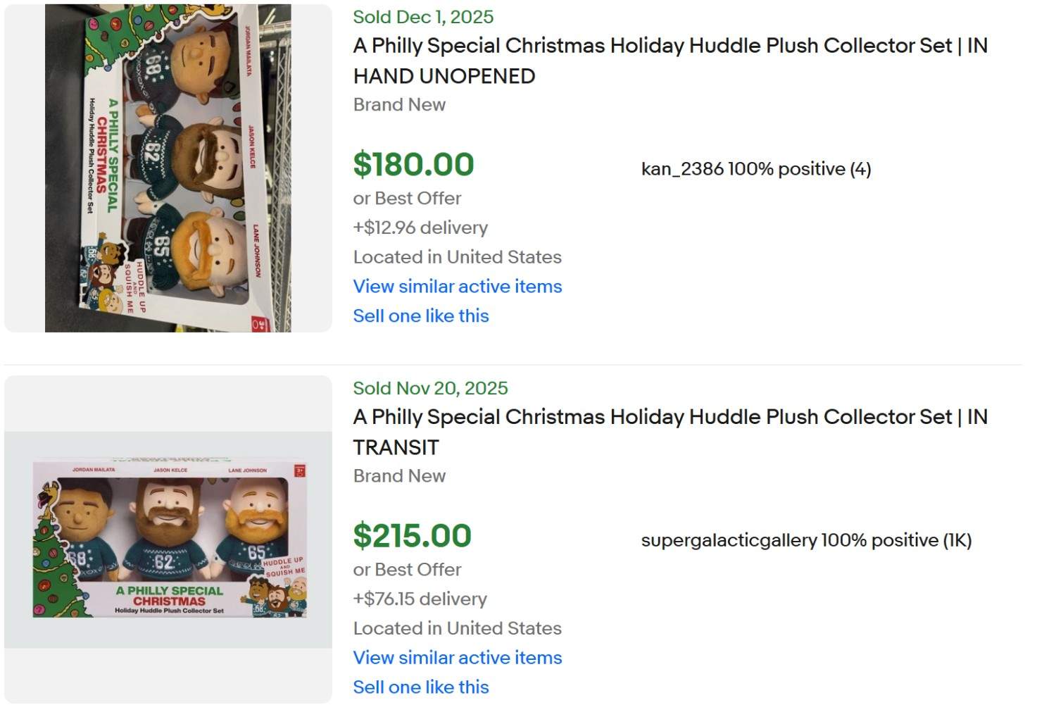 Philly Special Christmas Plush for Sale