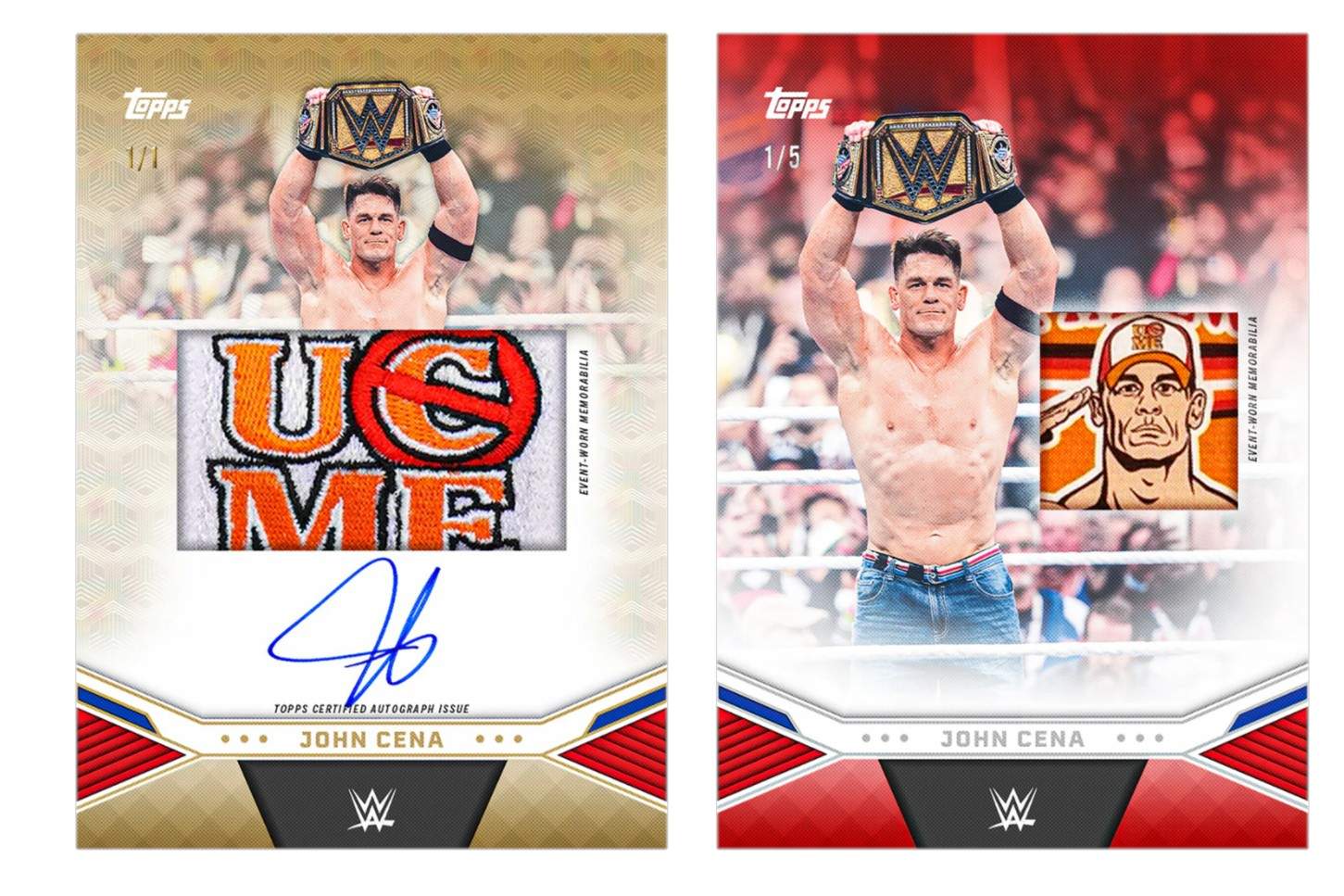 Topps John Cena Commemorative Collection Cards