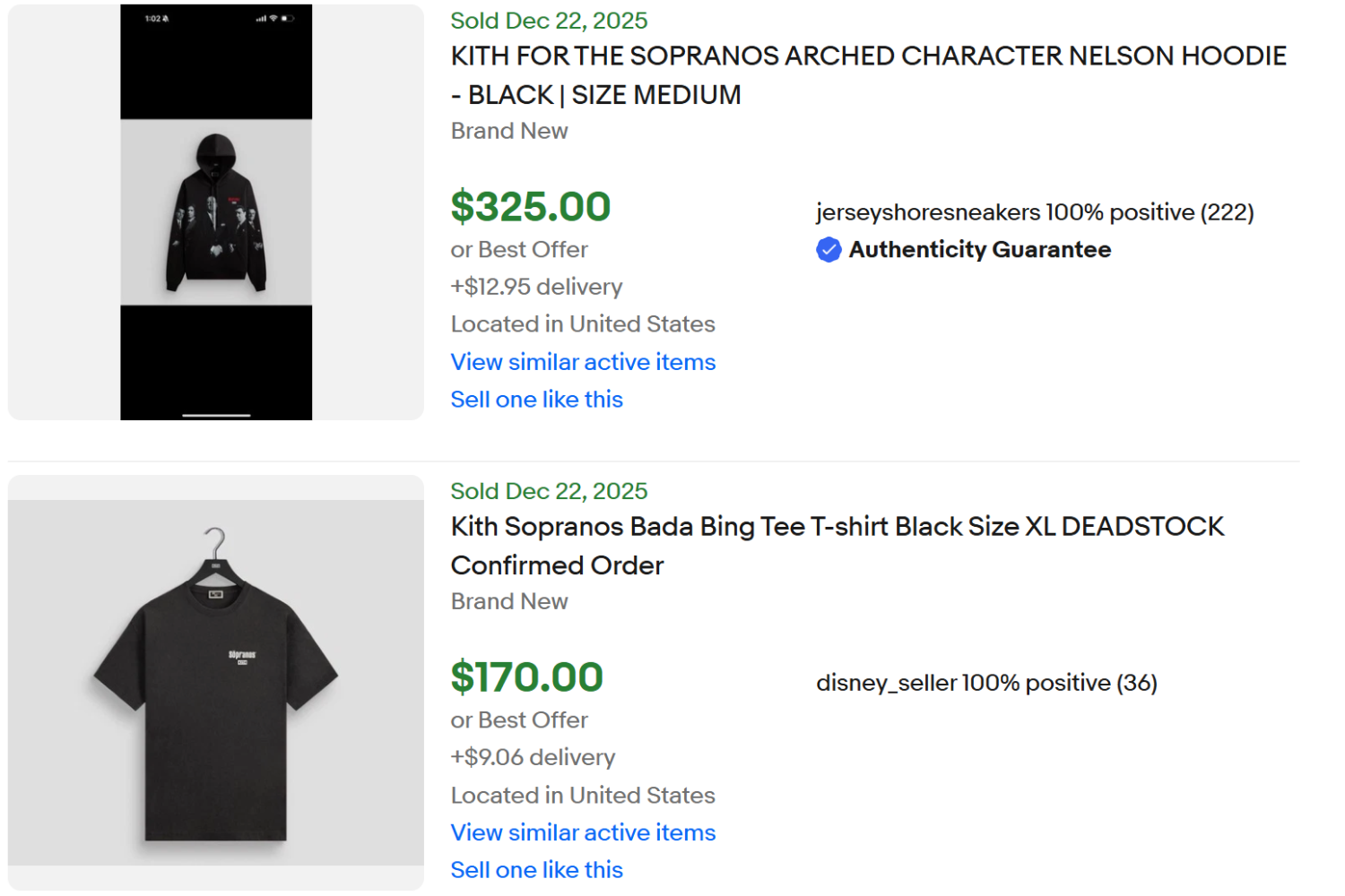 Kith Sopranos Capsule for Sale Reseller