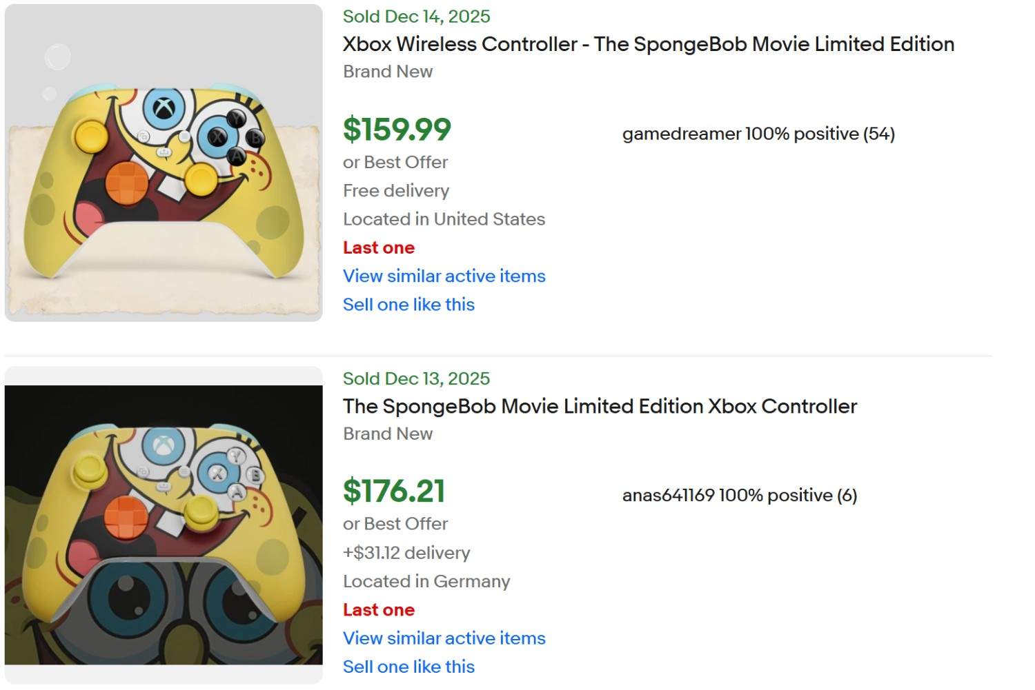 SpongeBob Xbox Controller for Sale