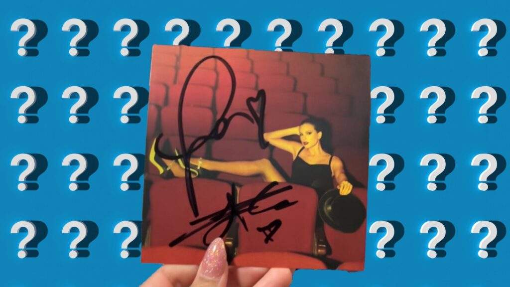 Travis Kelce Signed Taylor Swift CD