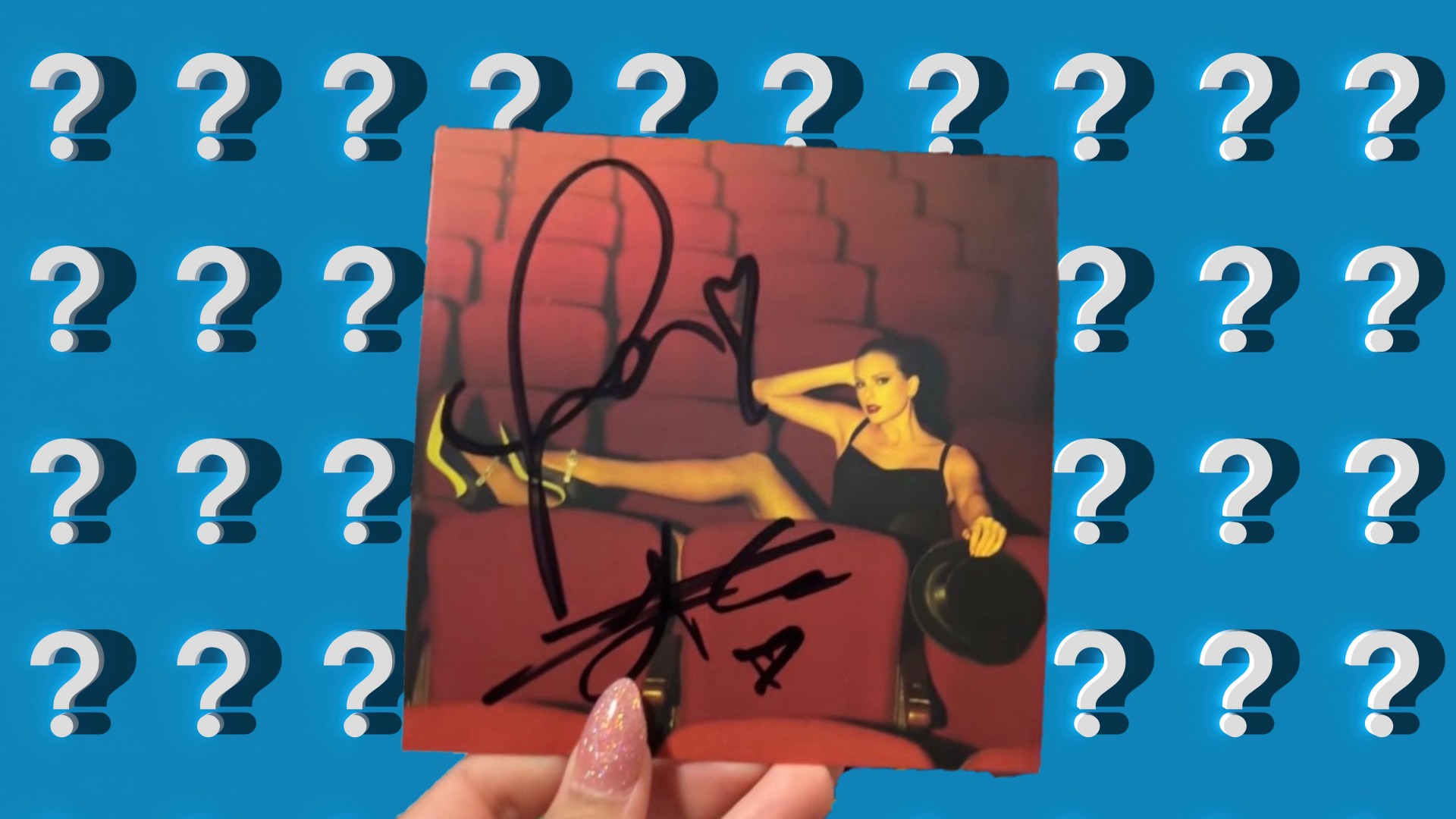 Travis Kelce Signed Taylor Swift CD