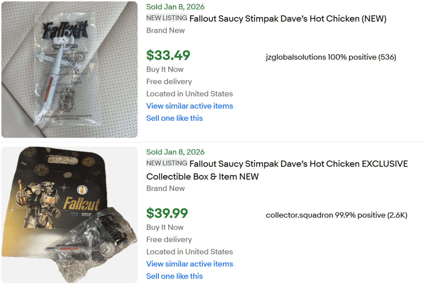 Daves Chicken Fallout Stimpak for Sale