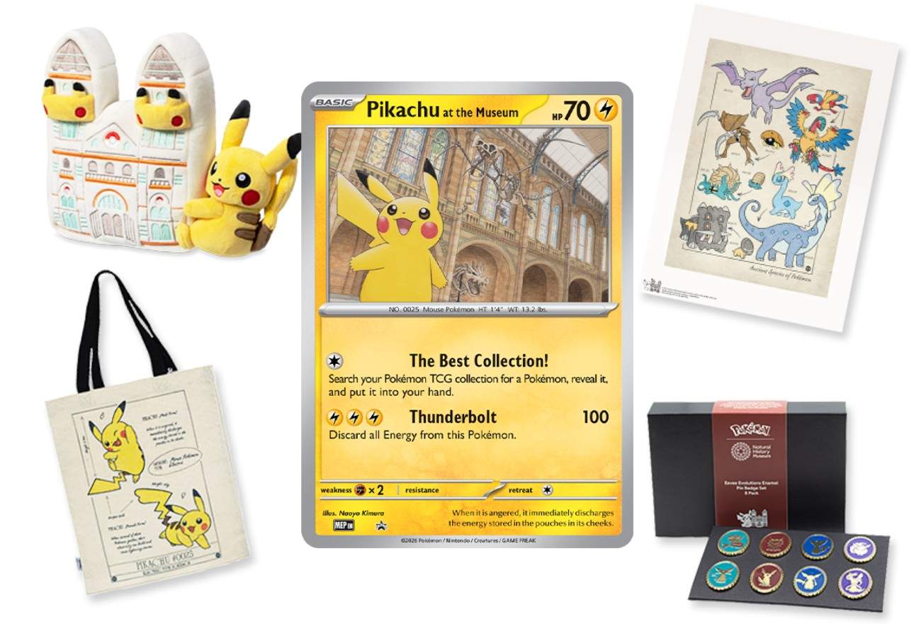 London Natural History Museum Pokemon Collab