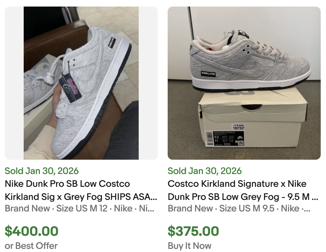 Nike Costco SB Dunk for Sale