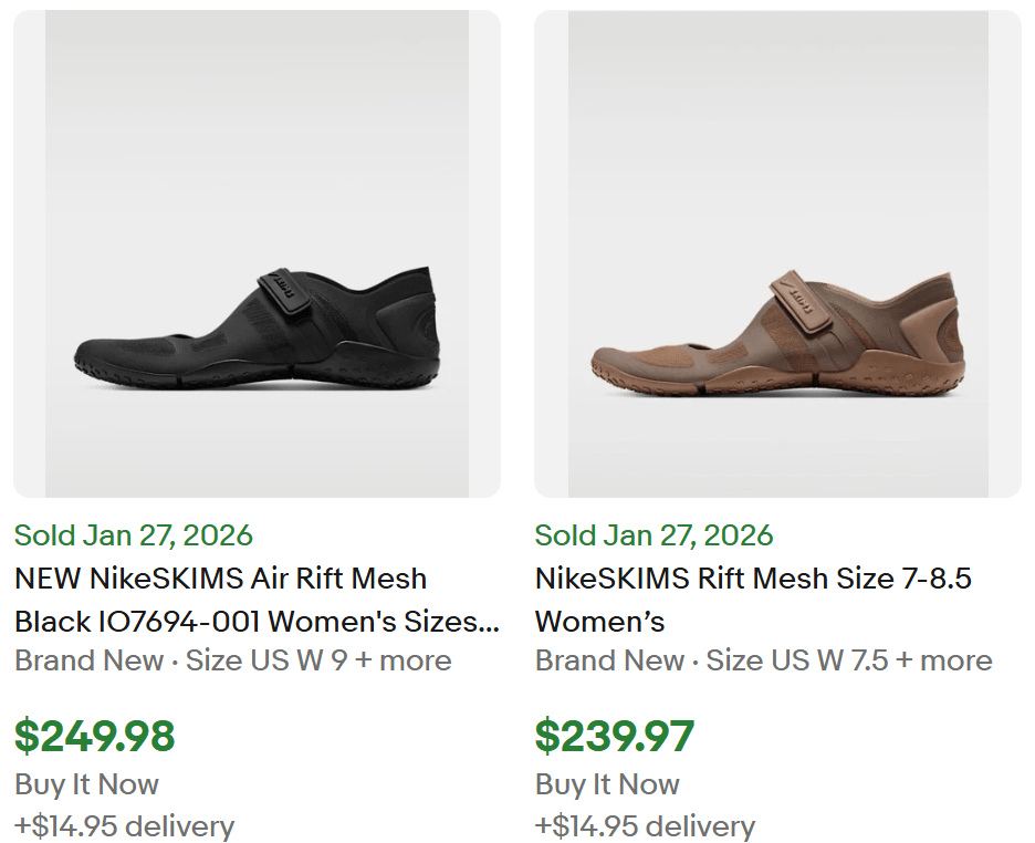 NikeSKIMS Rift Shoe for Sale