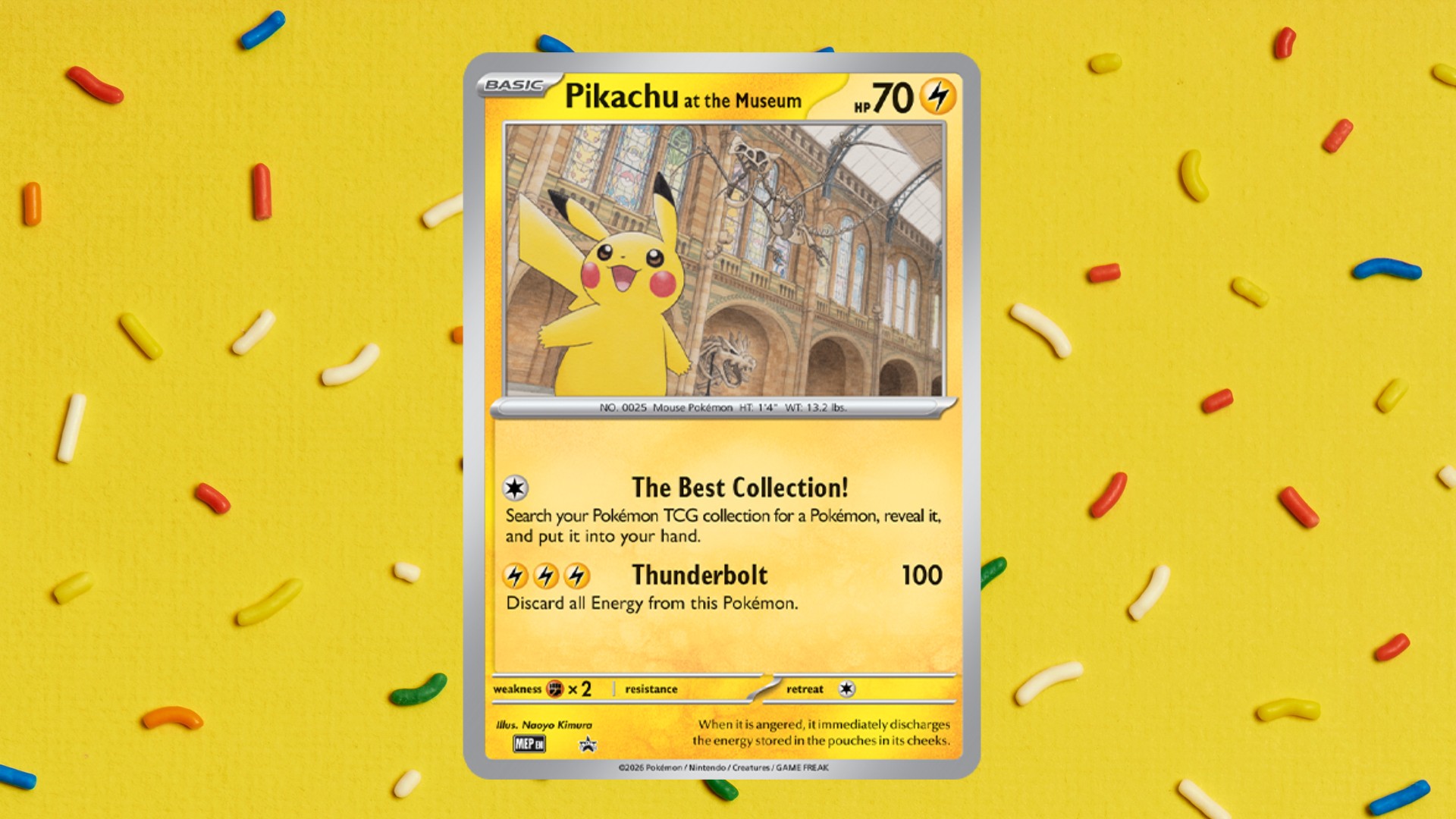 Pokemon Pikachu at the Museum Card