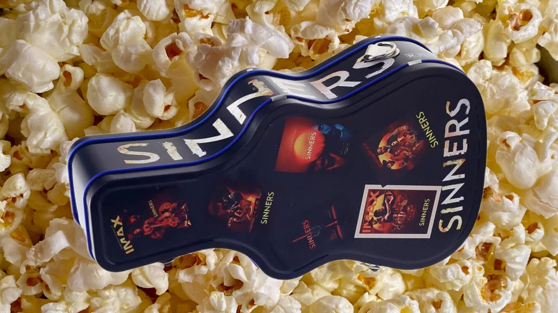 Sinners Popcorn Bucket Guitar AMC Reseller