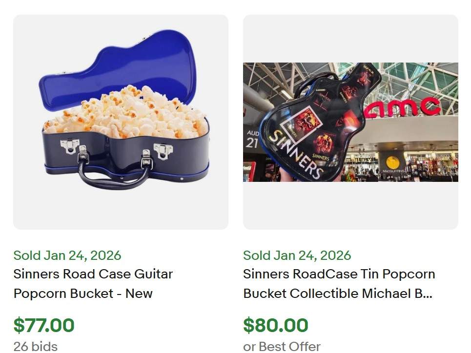 Sinners Guitar Popcorn Bucket for Sale