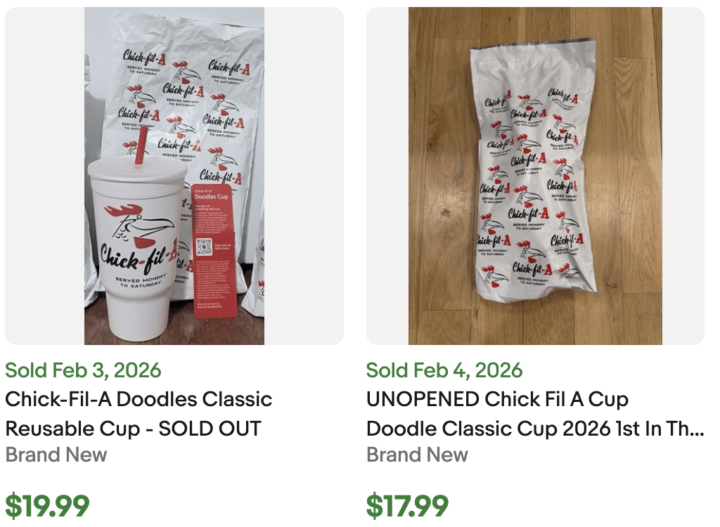 Chick Fil A Collectible Cup Reseller