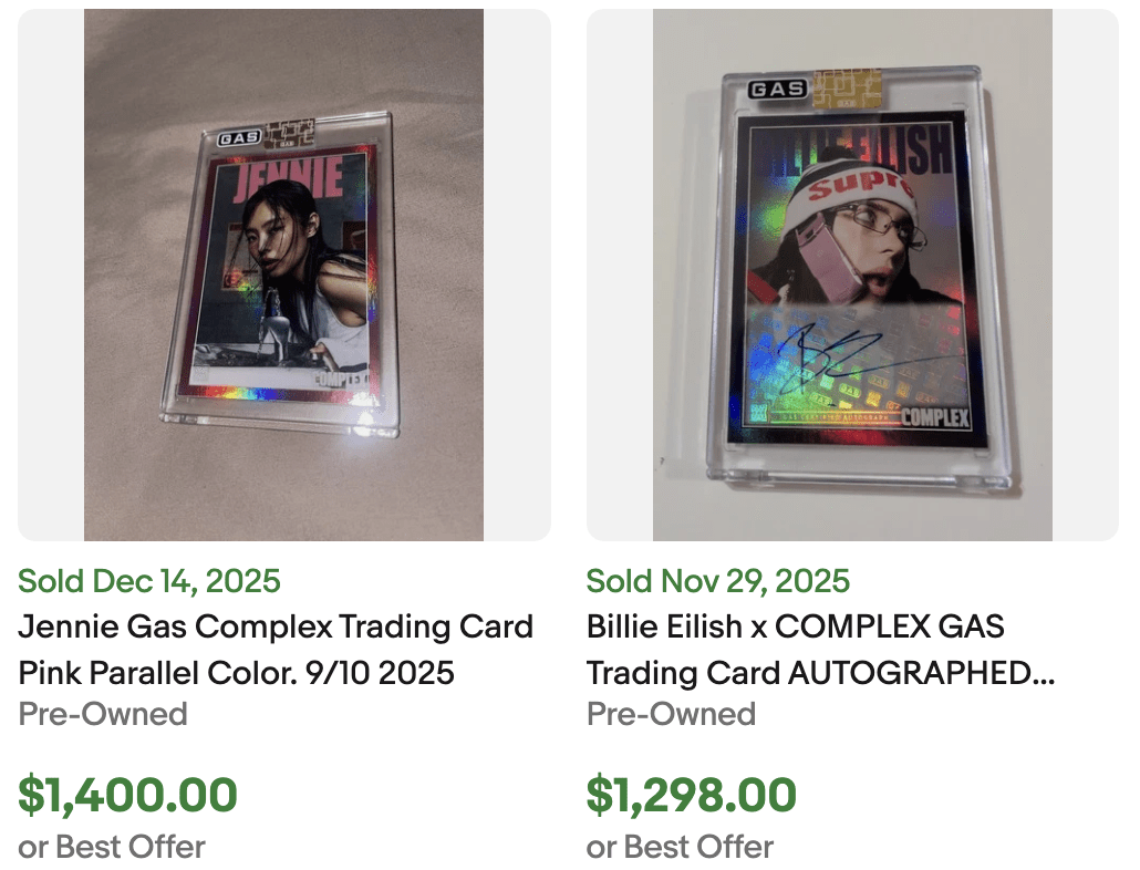 Autographed GAS Trading Card for Sale