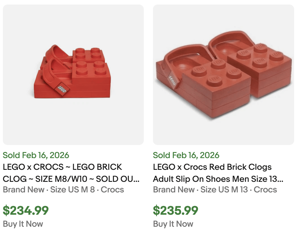 LEGO Crocs Classic Clog for Sale