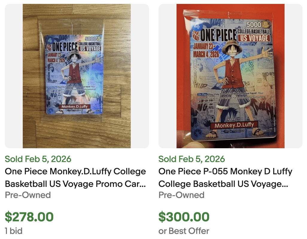 Luffy College Basketball for Sale