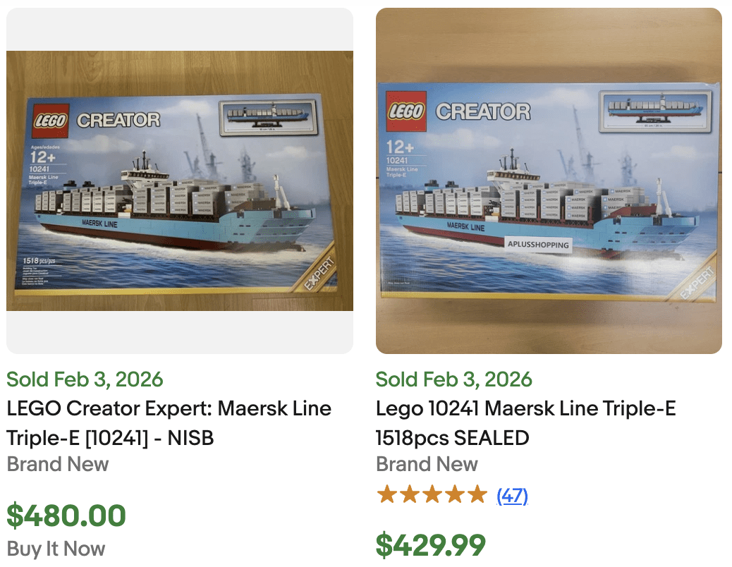 LEGO Maersk Ship 10241 for Sale