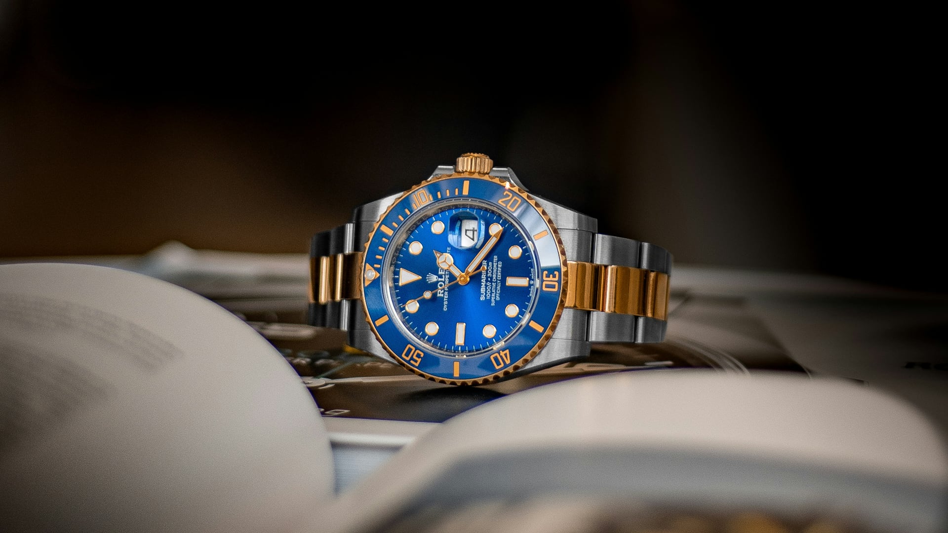 Blue Rolex listed for sale