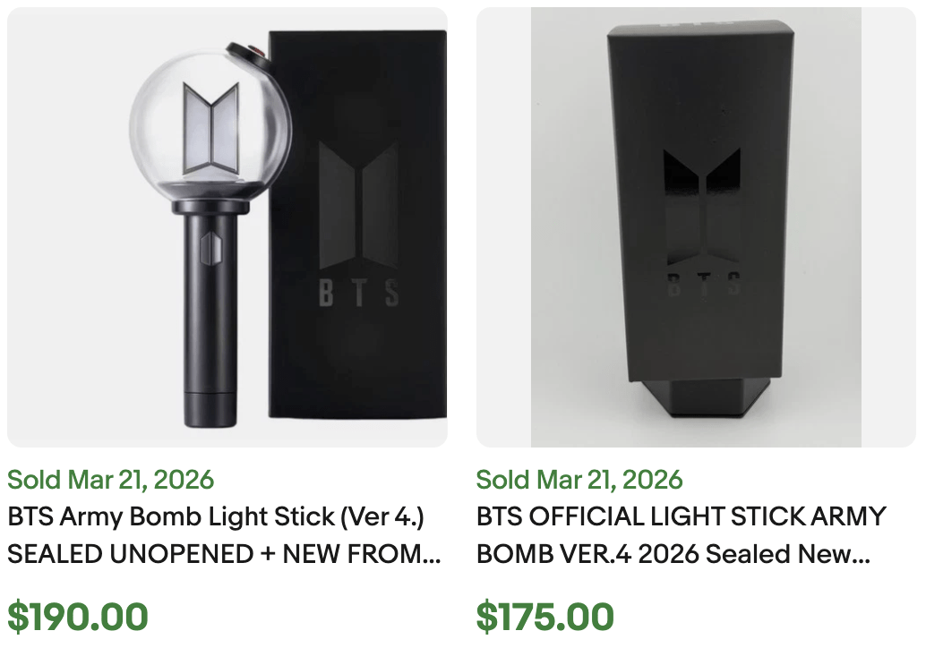 BTS Light Stick Ver4 for Sale