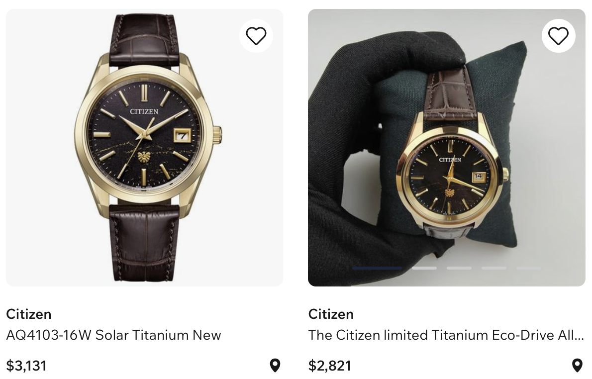 Citizen Anniversary Washi Watch for Sale