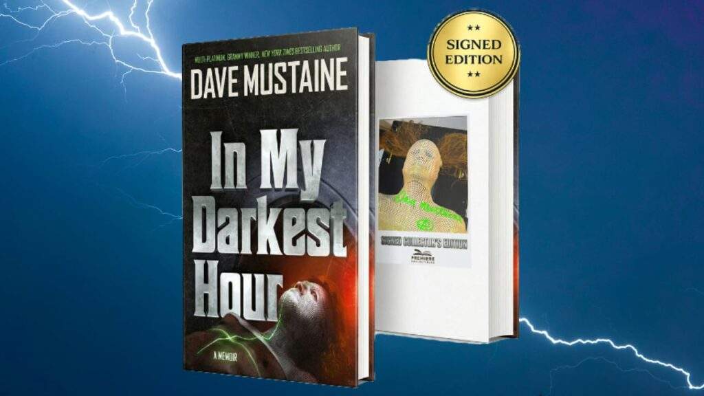 Dave Mustaine Signed Book Darkest Hour
