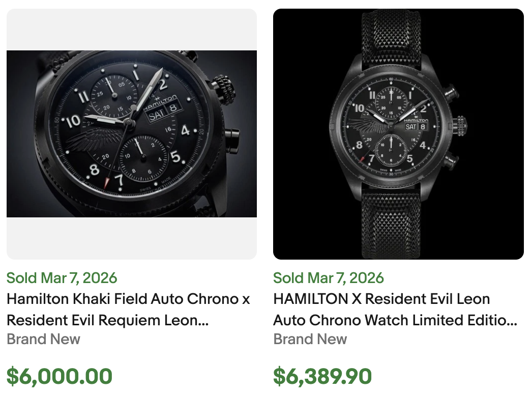 Resident Evil Hamilton Watch for Sale