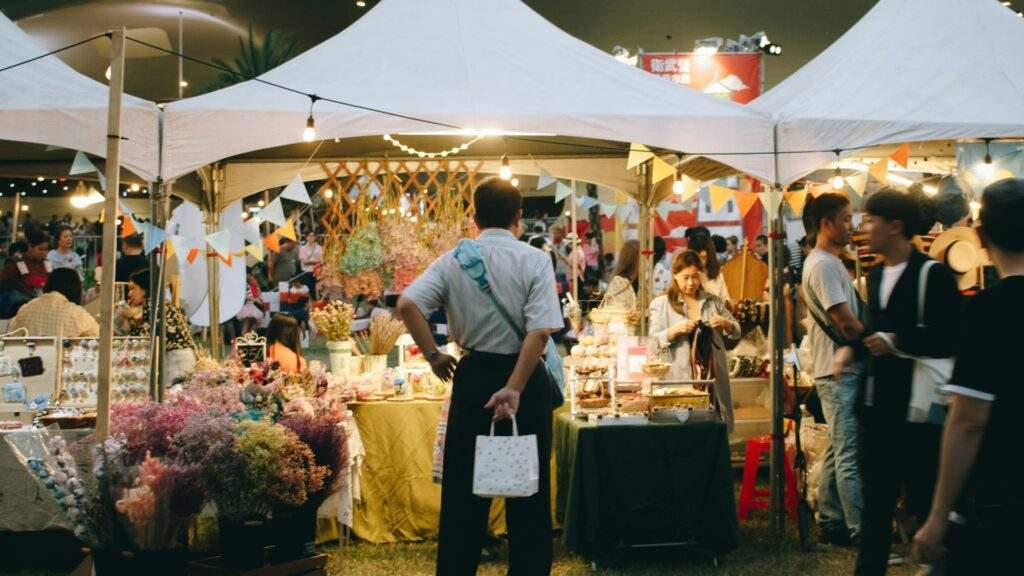 Man deciding which sales platform to use