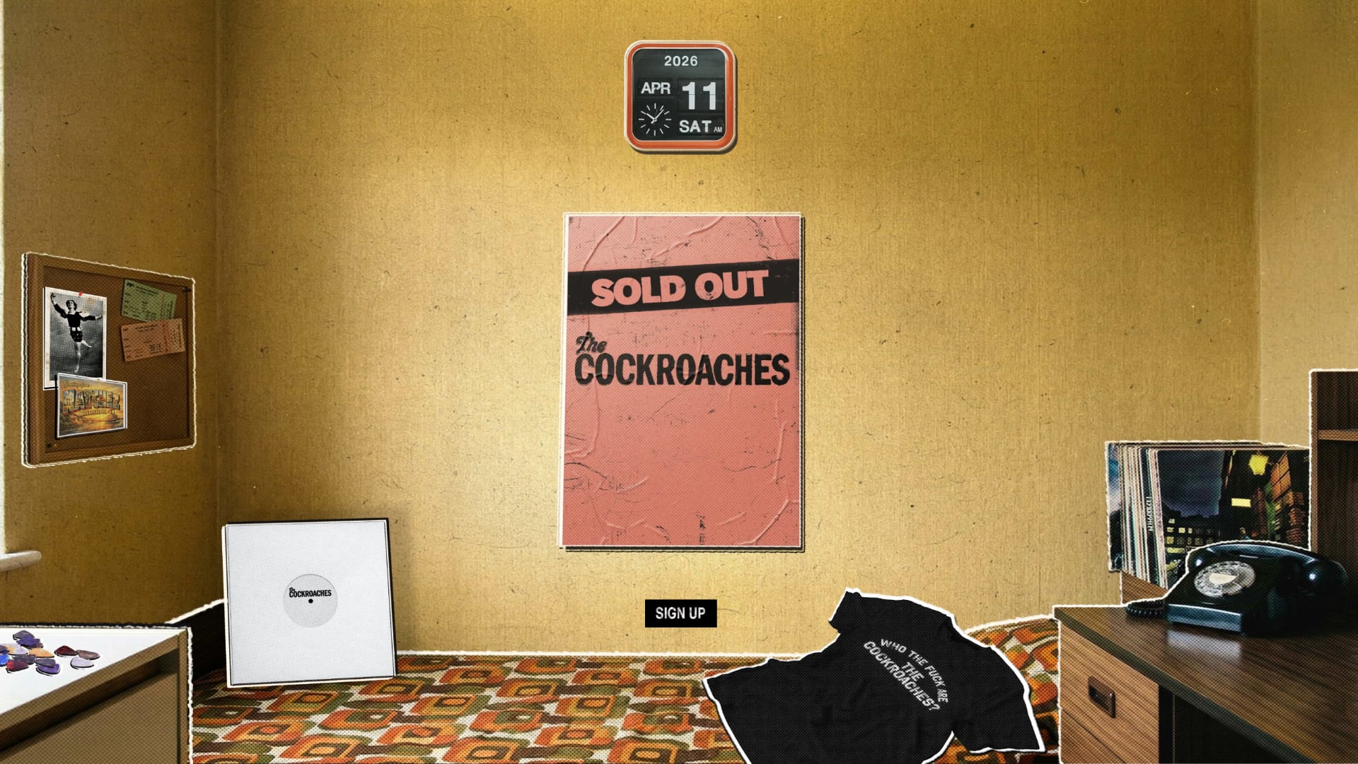 Rolling Stones Cockroaches White Vinyl Reseller