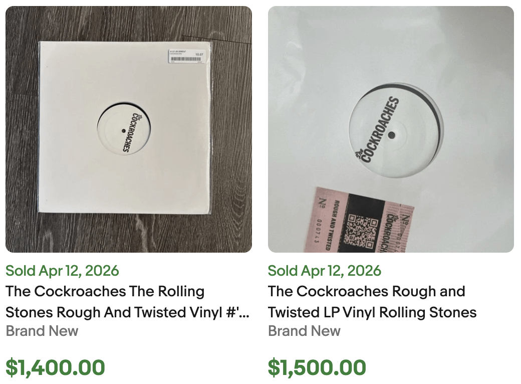 Rolling Stones Cockroaches Vinyl for Sale