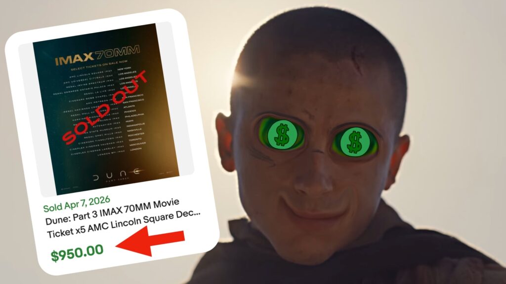 Dune Three 3 70mm Ticket Prices