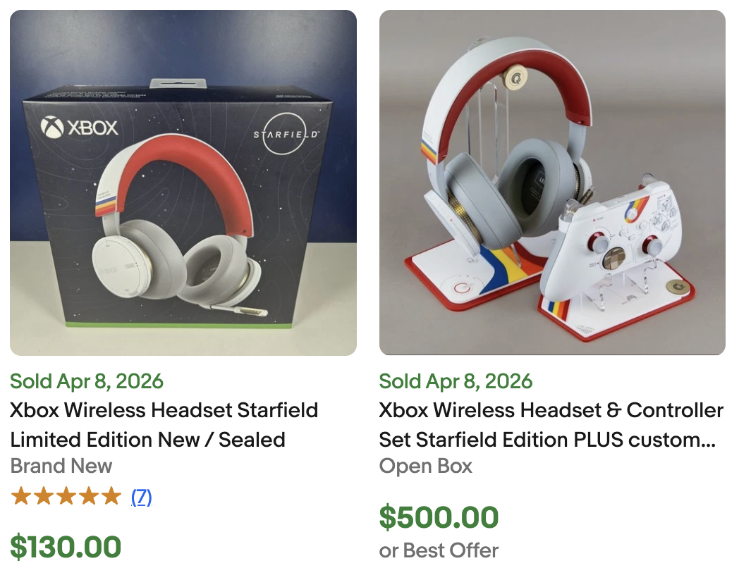 Starfield Xbox Headset for Sale ebay