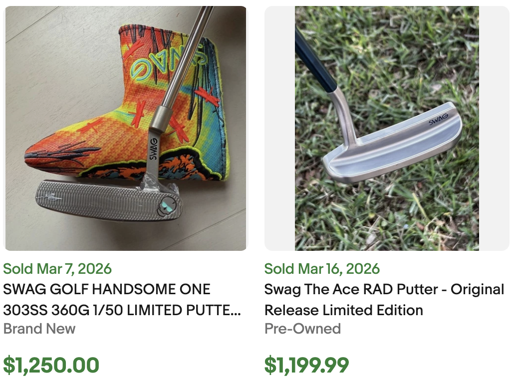 Swag Golf Anniversary Putter for Sale