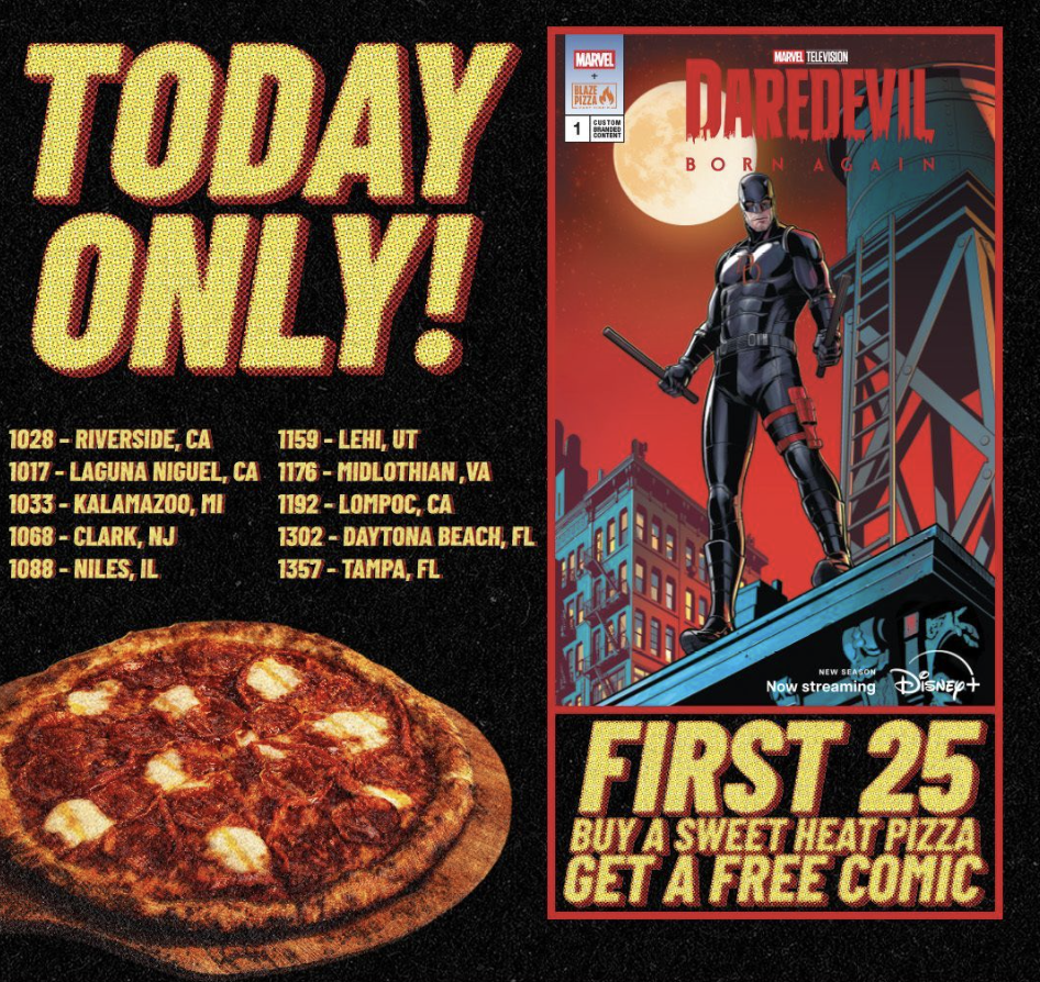Daredevil Born Again Comic Giveaway Details