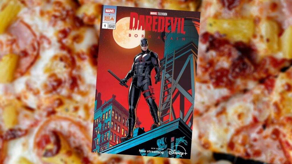 Blaze Pizza Daredevil Born Again Comic