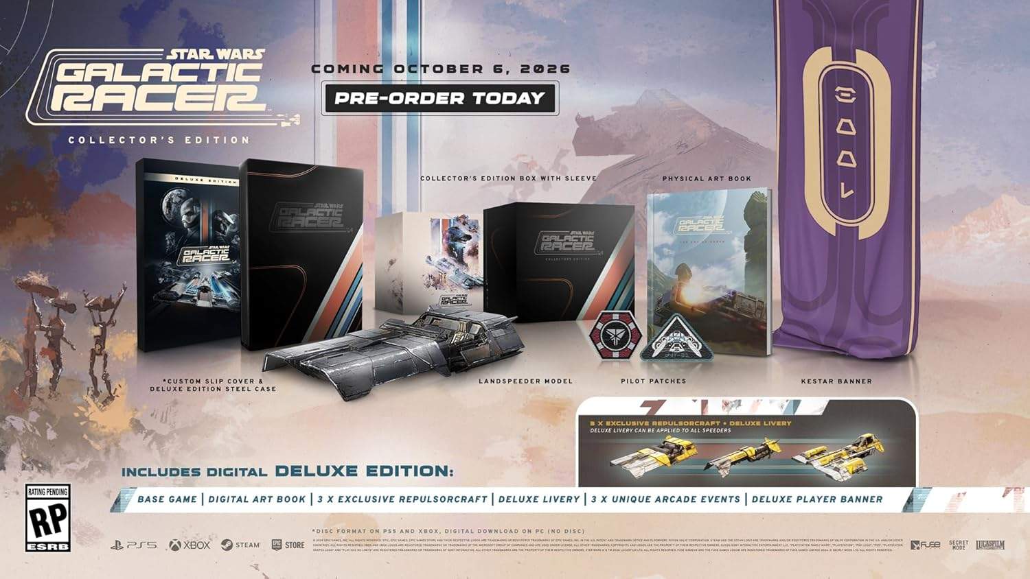 Galactic Racer Collector Edition Landspeeder Statue