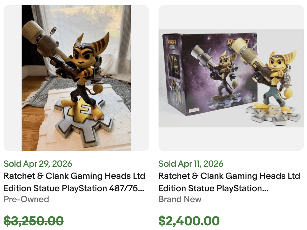 Gaming Heads Statue for Sale eBay