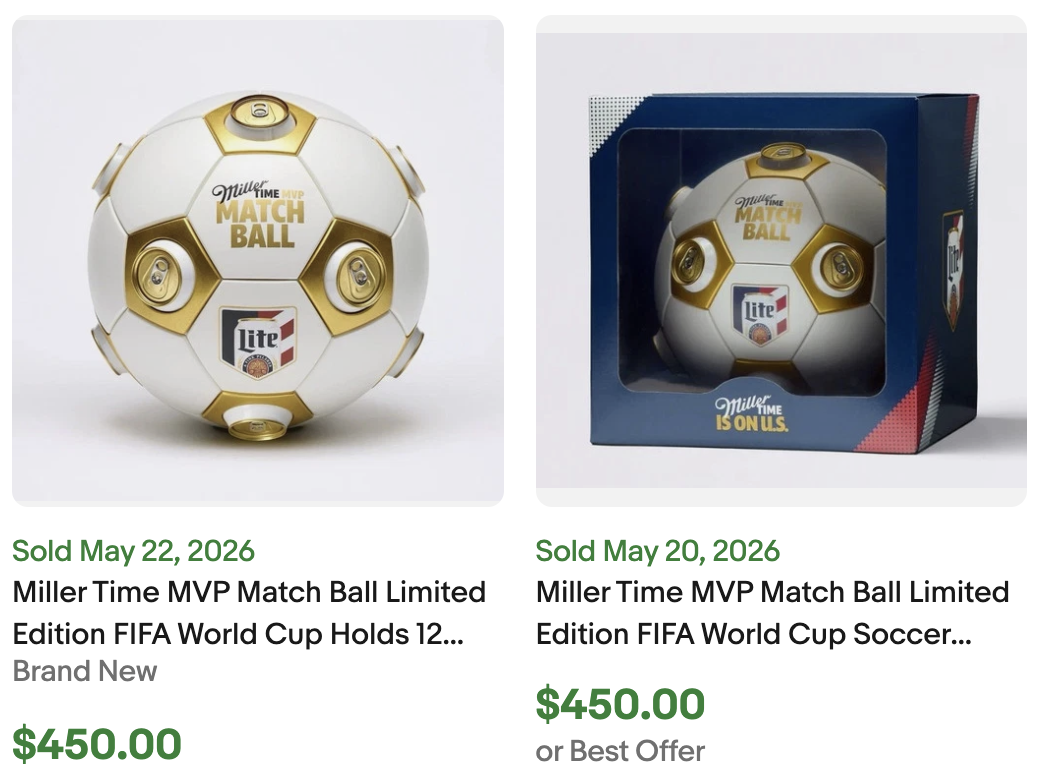 Miller Soccer Match Ball for Sale