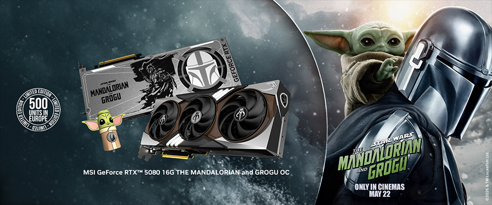 RTX 5080 Mandalorian and Grogu GeForce