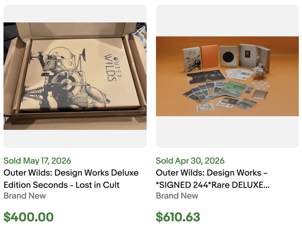 Outer Wilds Design Works for Sale