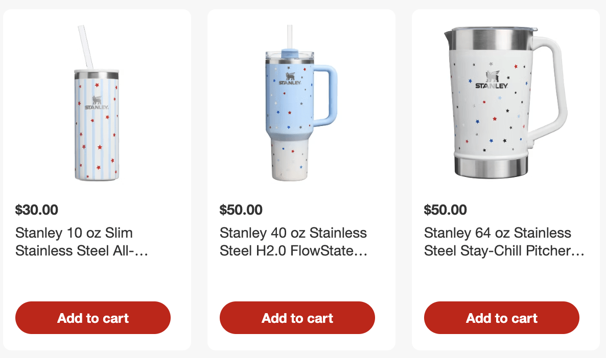 Target Stanley Patriotic Tumbler Sale