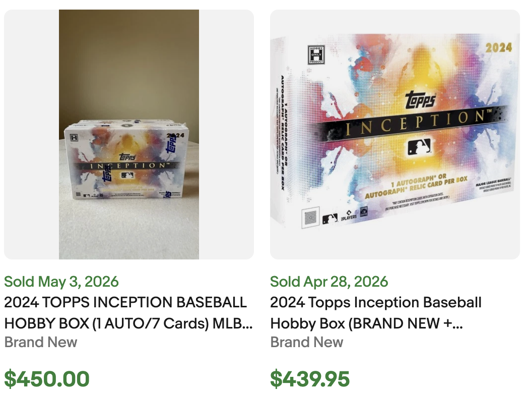 Topps 2024 Inception Baseball for Sale