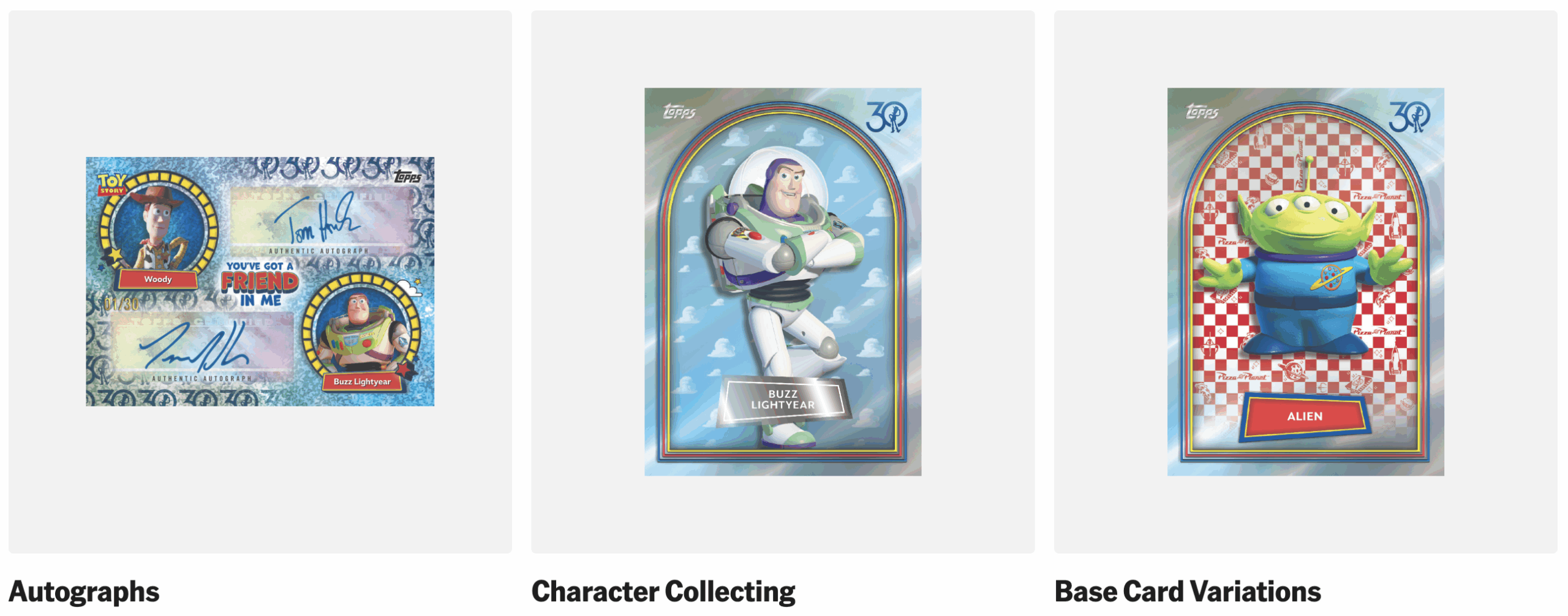 Toy Story Topps Trading Cards Autograph
