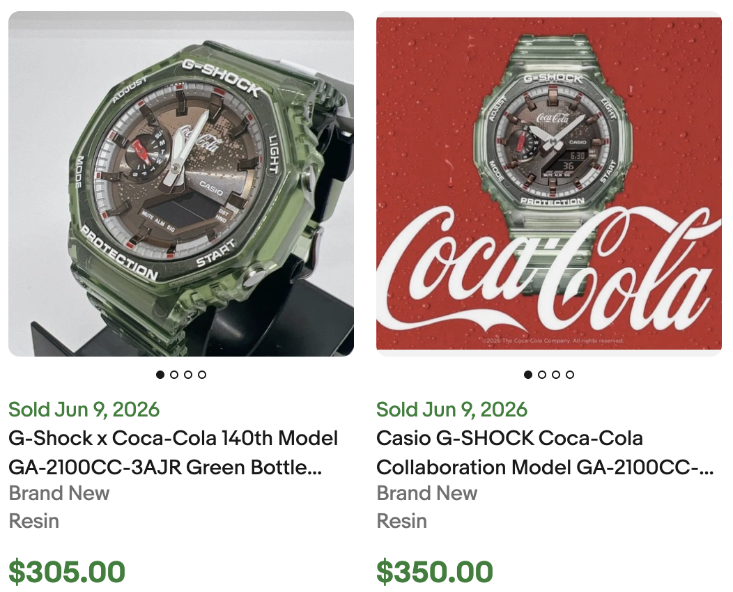 Coca-Cola G-SHOCK Watch for Sale