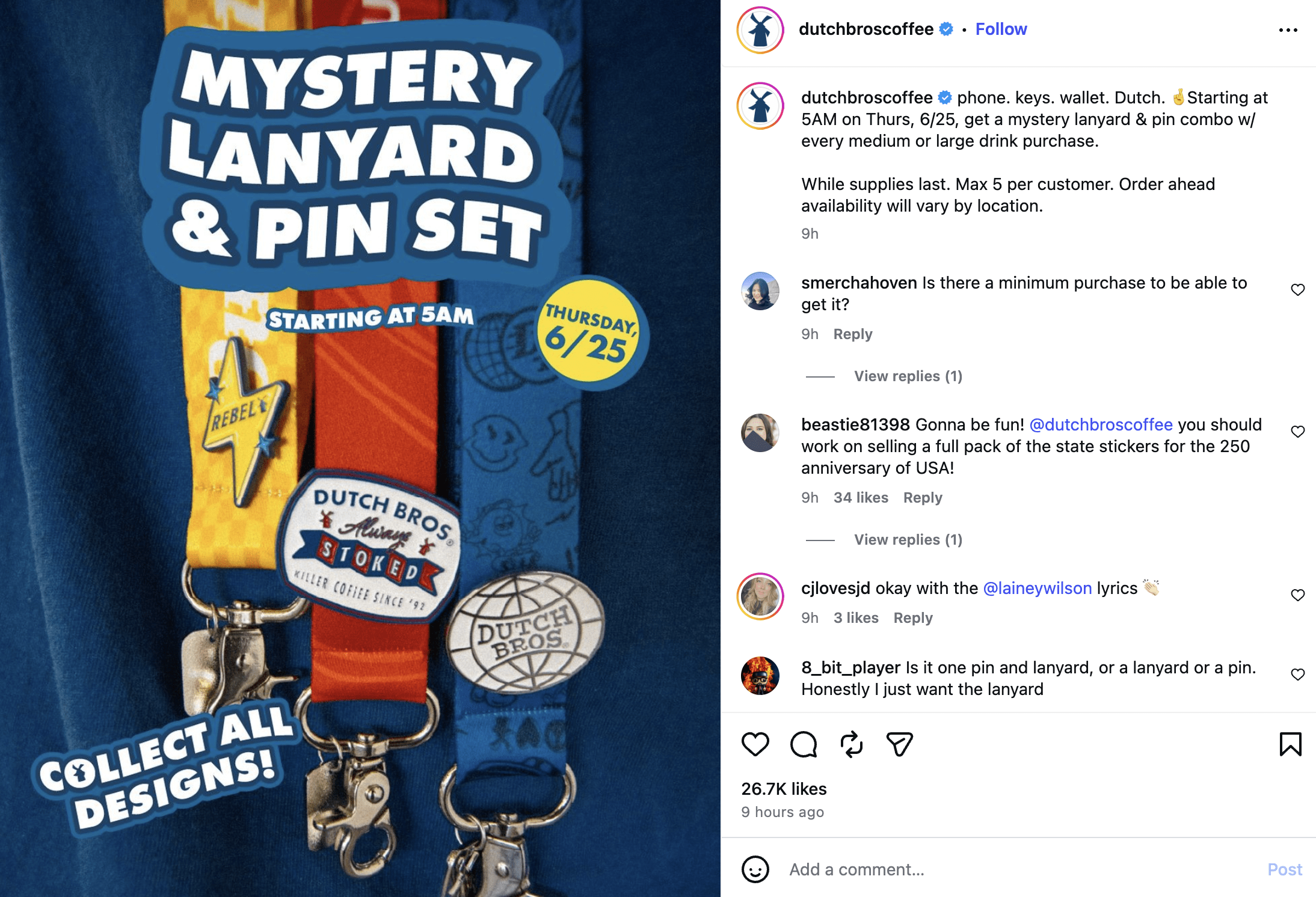 Dutch Bros June 2026 Blind Bag