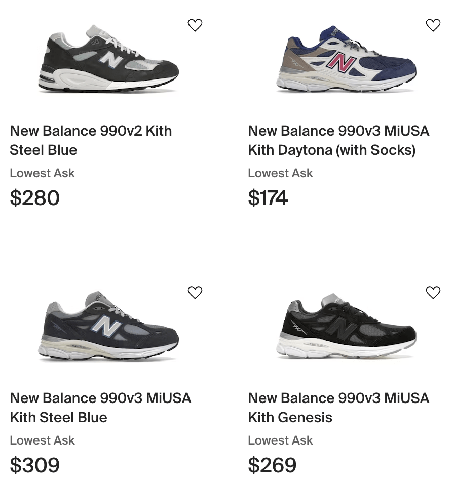 Kith New Balance 990 for Sale