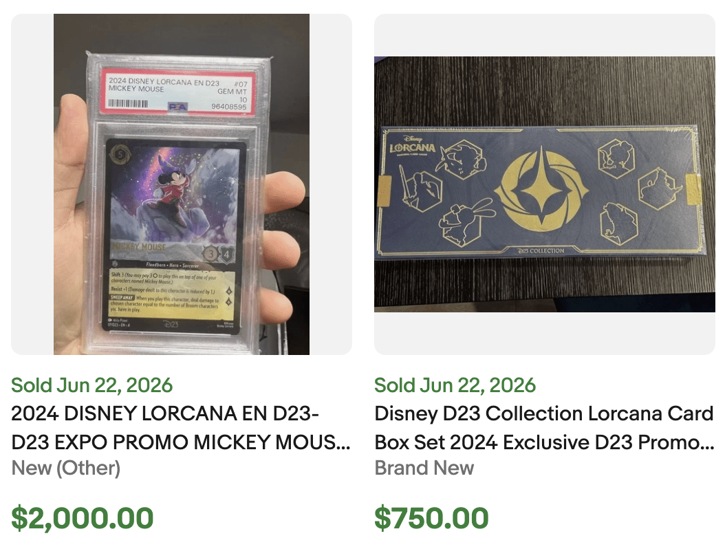 Disney Lorcana D23 2024 for Sale