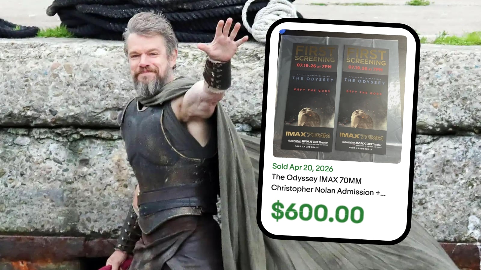 Odyssey 70mm IMAX Tickets Opening Weekend