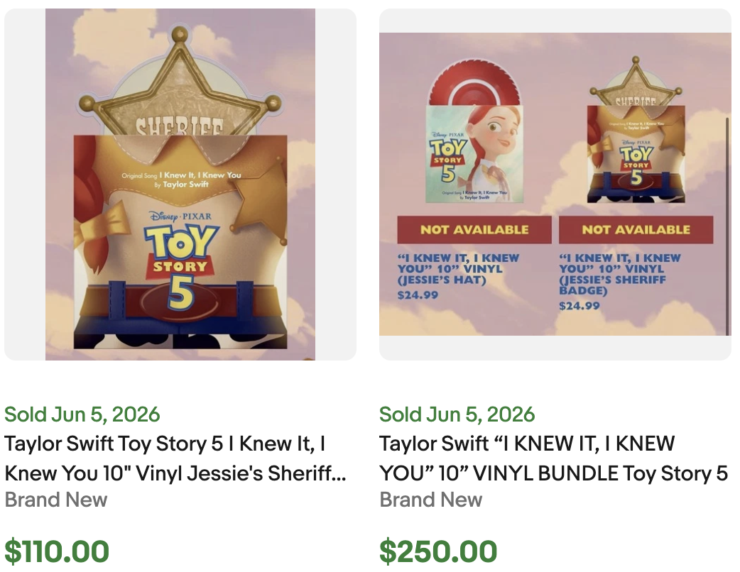 Swift Toy Story Vinyl for Sale
