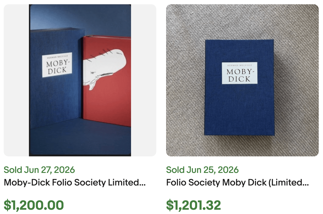Folio Society Moby Dick for Sale