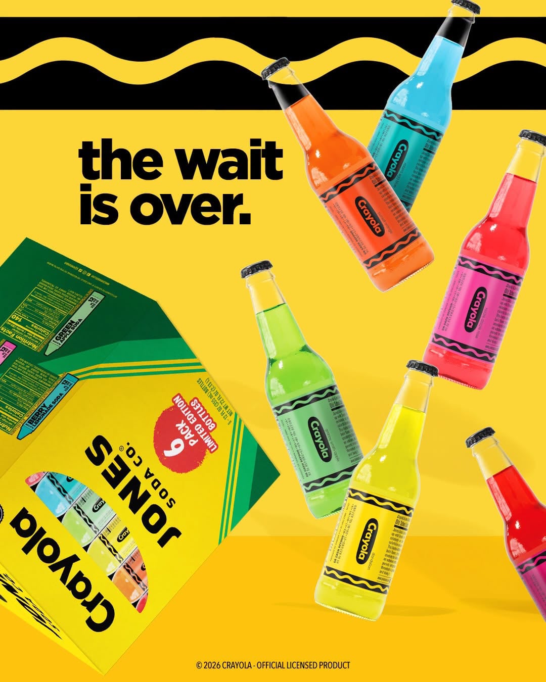 Jones Crayola Limited Edition Soda Flavors